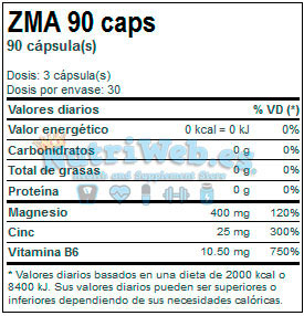 ZMA (90 cap) - Nutriweb