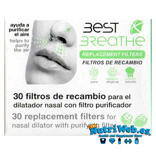 Best Breathe Recambio 30 Filtros para Filtro Nasal - Nutriweb