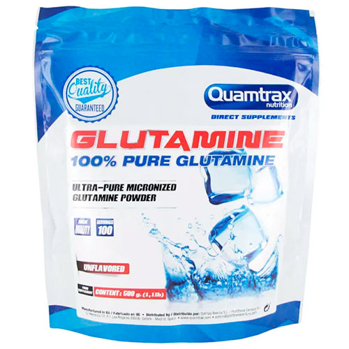 Quamtrax Direct Glutamina 100% Pura (500 gr) - Nutriweb